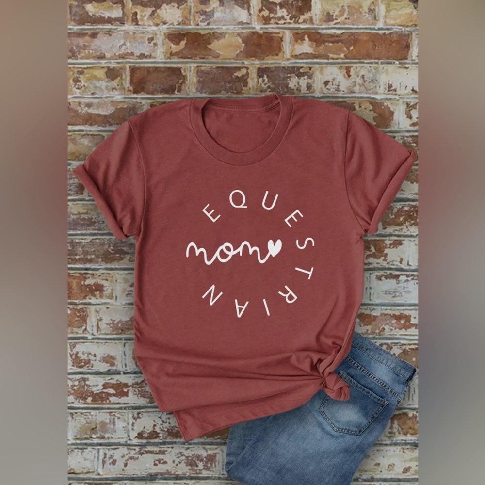 Equestrian mom tee shirt